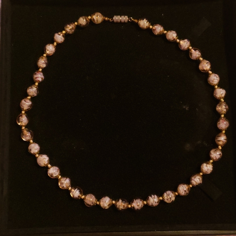 Murano glass necklace from Milan, Italy